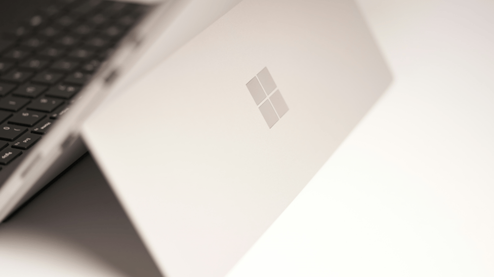 microsoft surface sitting on a table