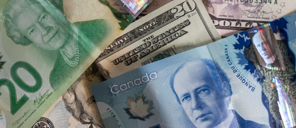 Canadian and US paper money