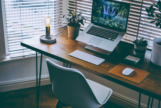 macbook pro on table